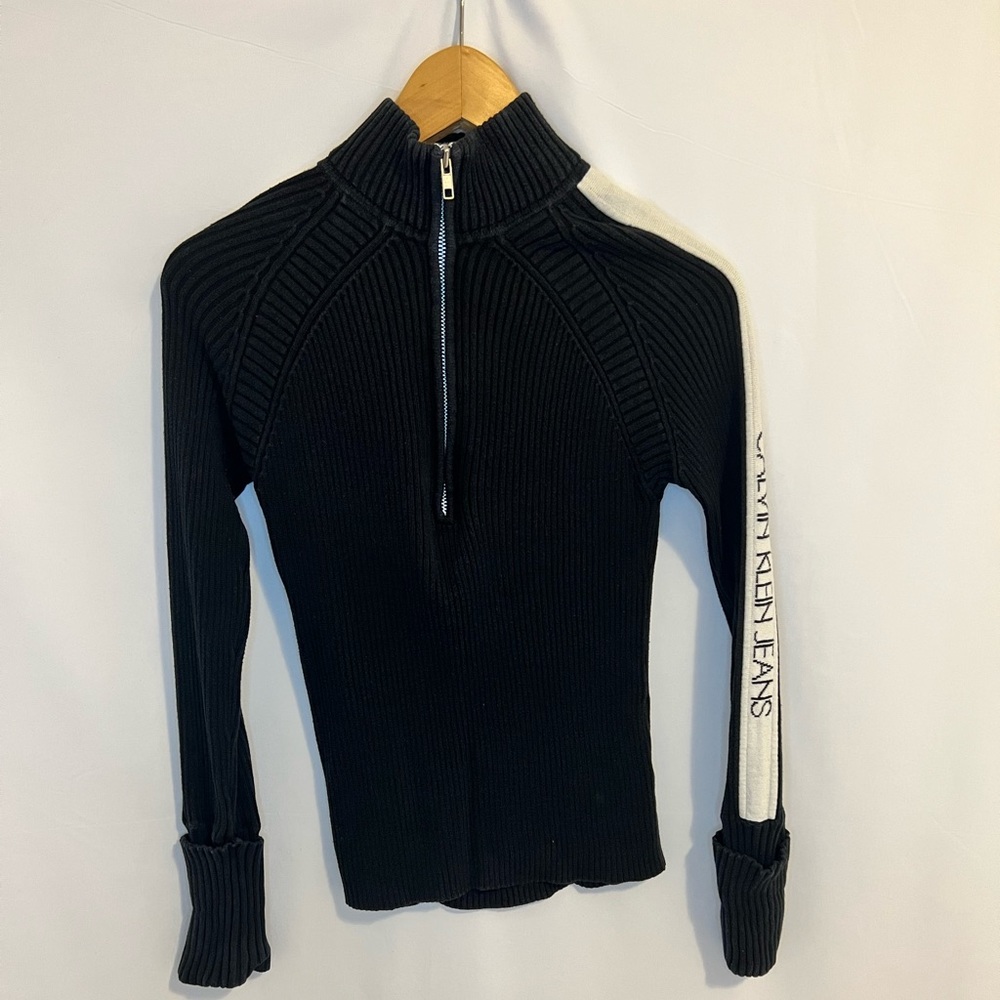 Calvin Klein Navy Quarter Zip